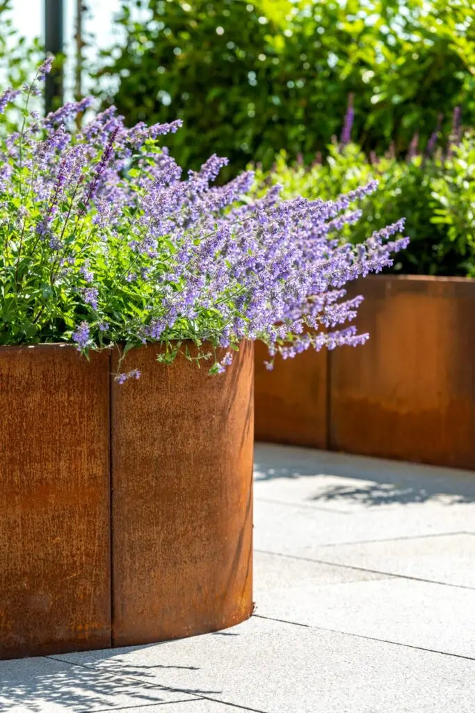 Corten Steel retaining wall
