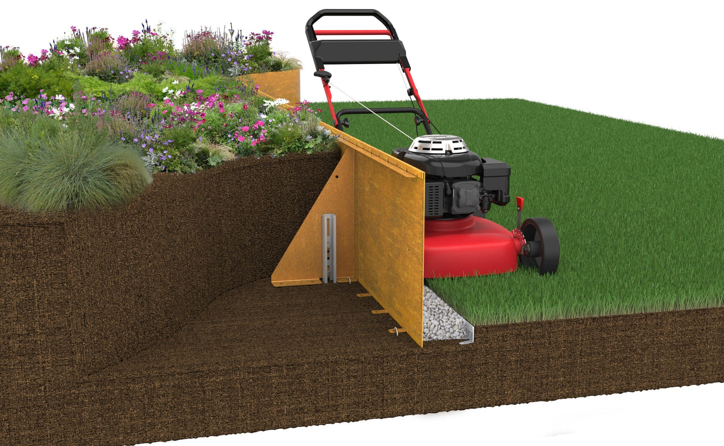 Orah - Aluminium edge GardenEdgingOnline.com