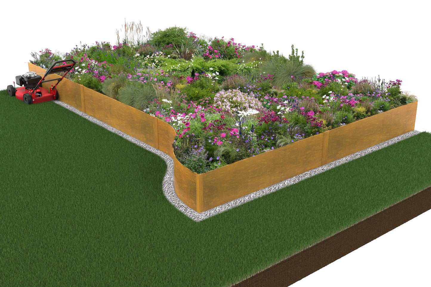 Orah - Aluminium edge GardenEdgingOnline.com