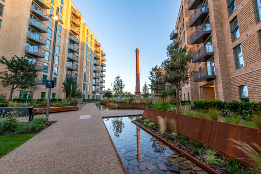 Corten vs Weathering steel - Horlicks quater, corten planters 