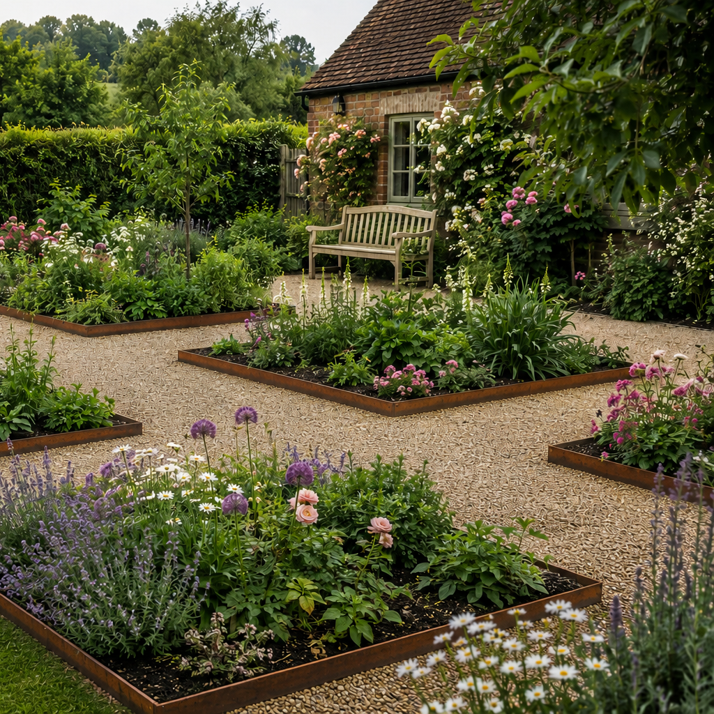 Corten Groundline Garden Edging  100mm High (10 Metre Pack) GEO