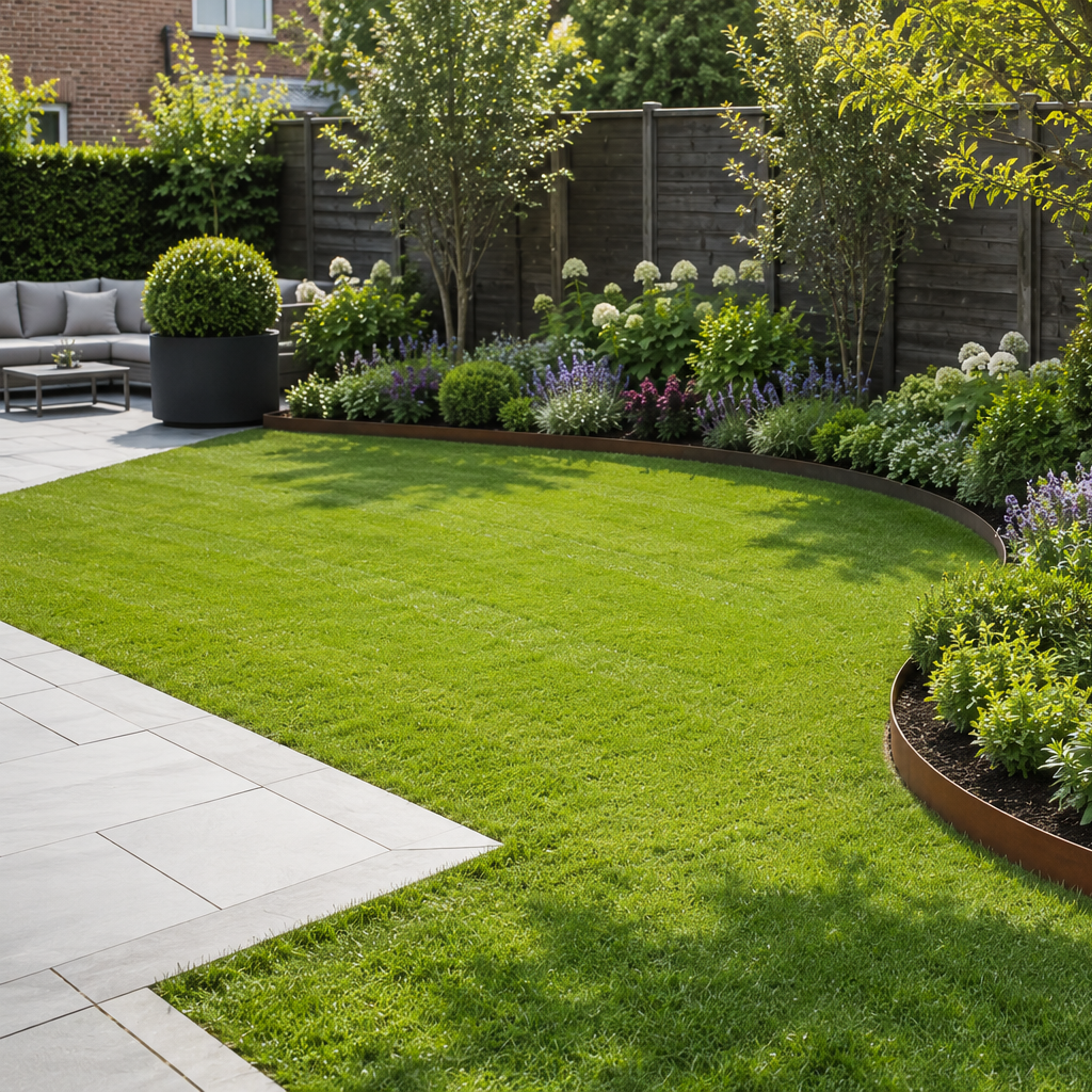 Corten Groundline Garden Edging  100mm High (10 Metre Pack) GEO