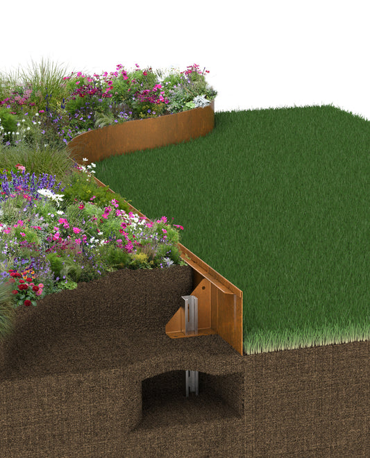 Contour rasied bed - Planter Edge height 200mm Garden edging online