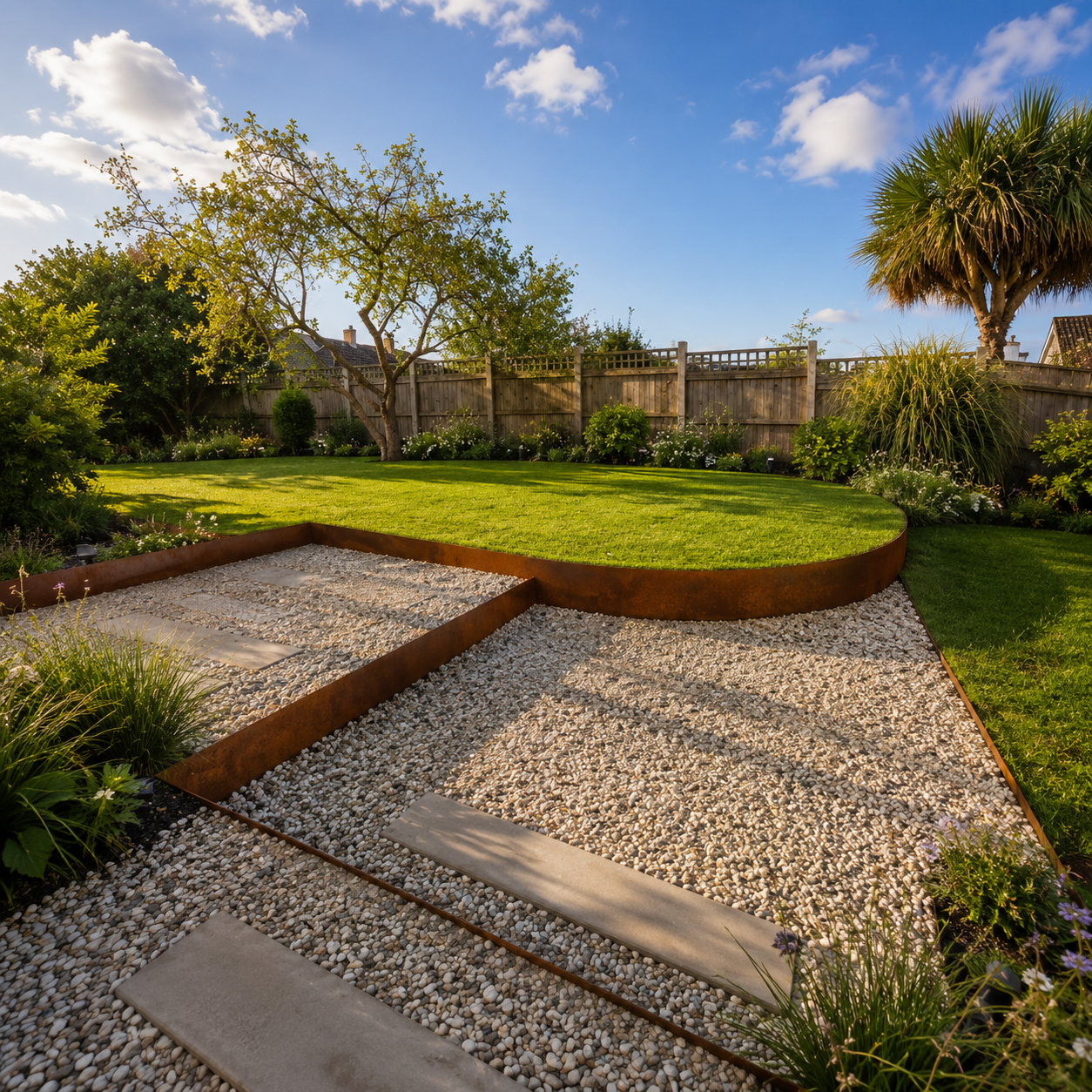 Contour Raised Bed  Corten -  300mm High GardenEdgingOnline.com