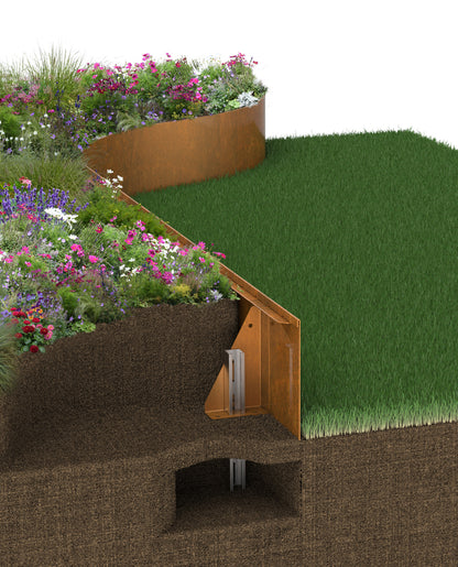 Contour rasied bed - Planter Edge height 300mm Garden edging online