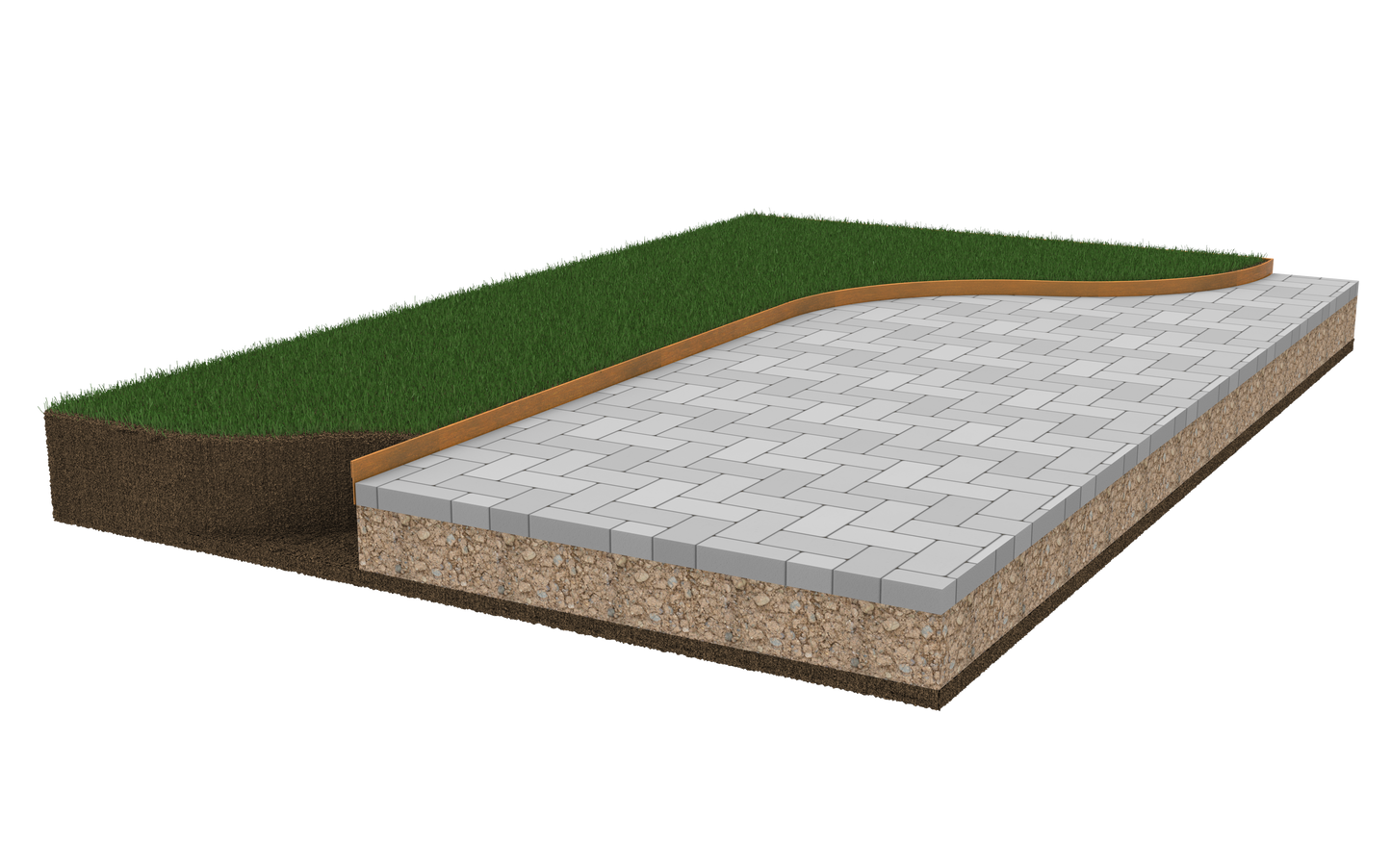 Groundline - Edge height 100mm GEO