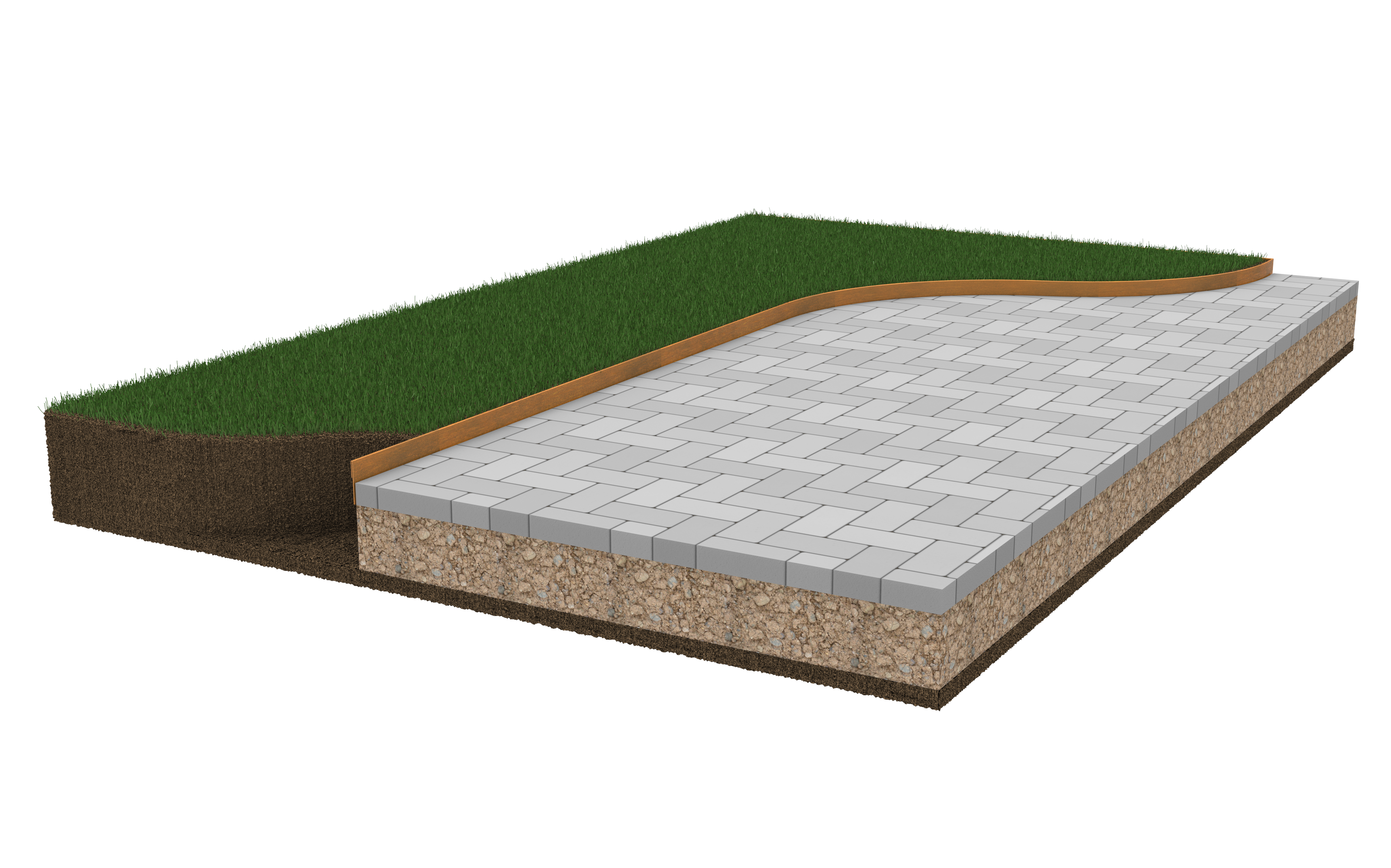 Groundline - Edge height 150mm GEO