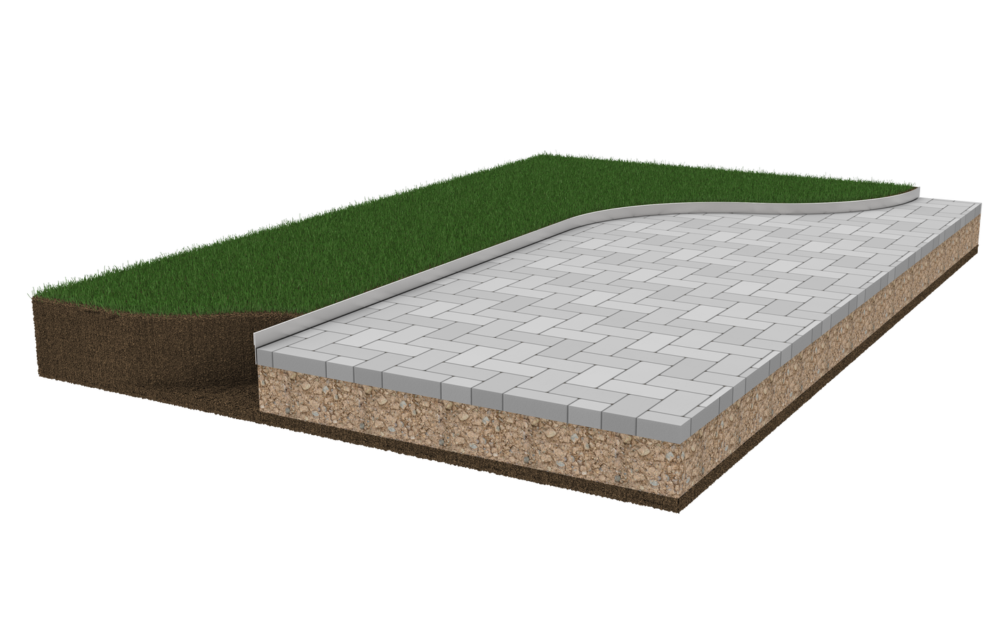 Groundline - Edge height 100mm GEO