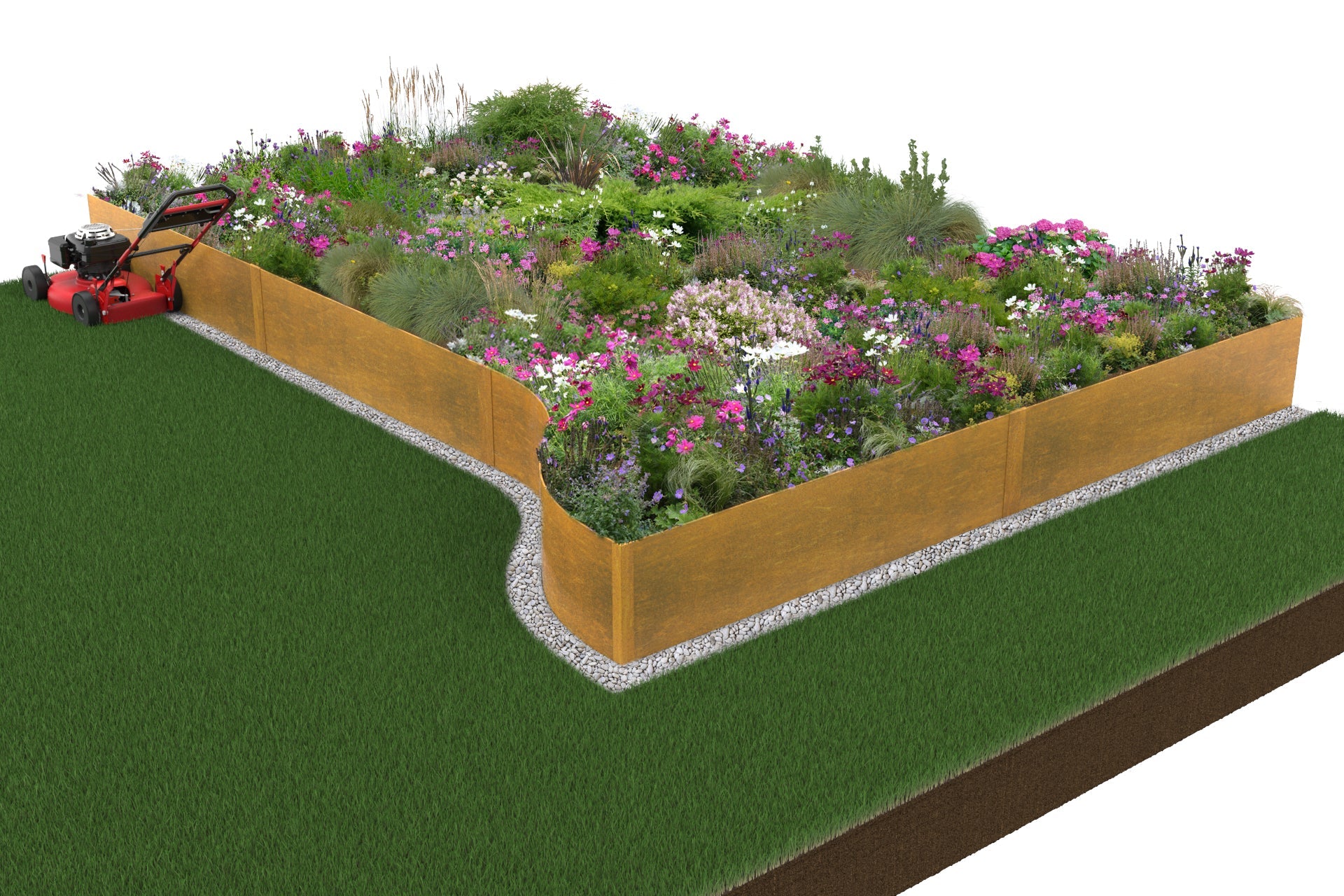 Orah - Aluminium edge GardenEdgingOnline.com