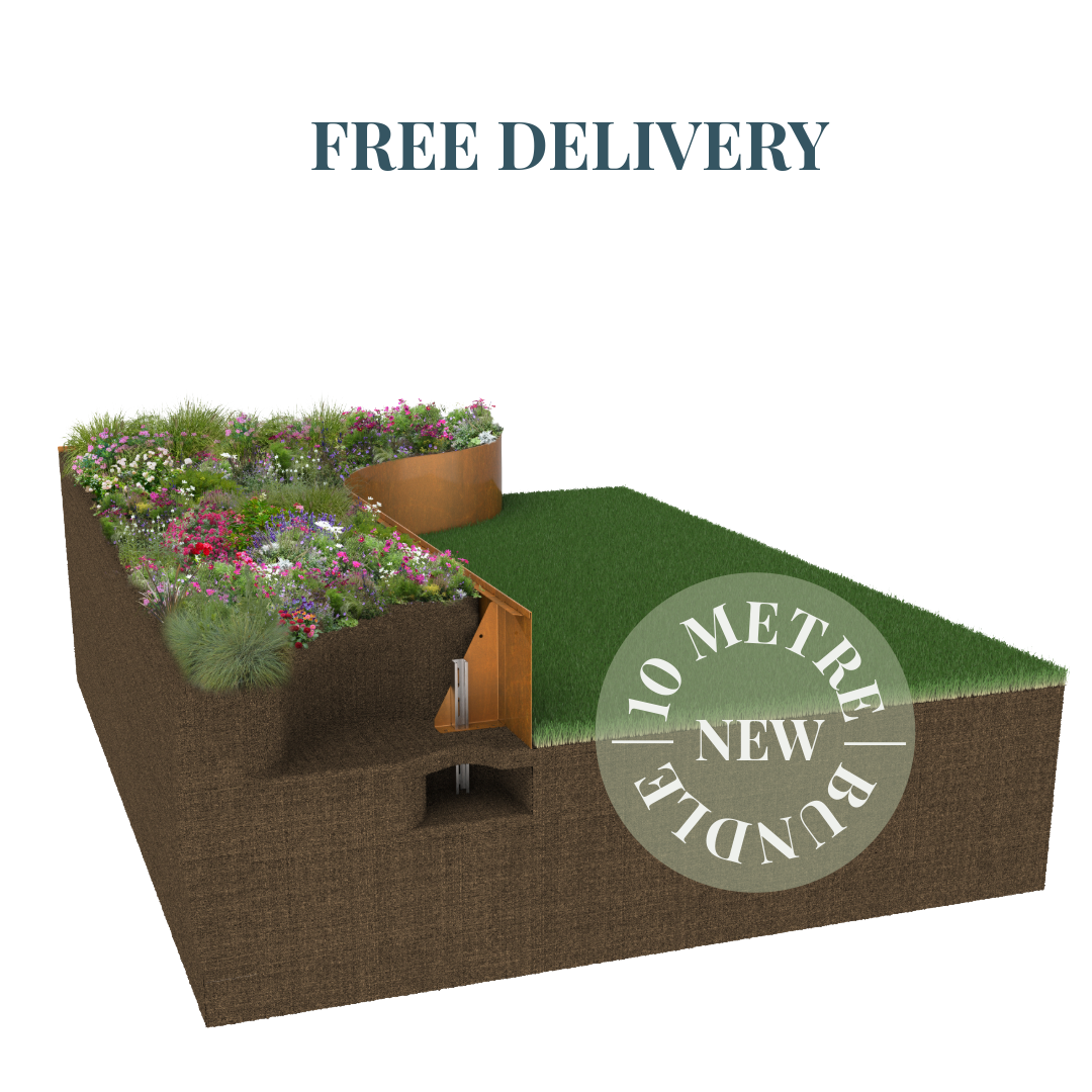 Raised Bed System - Contour 600mm (10 Metre Bundle) GardenEdgingOnline.com