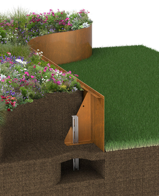 Contour rasied bed - Planter Edge height 400mm Garden edging online